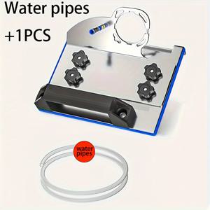 TEMU 전문가용 스테인리스 스틸 45° 앵글 브래킷 (수관 및 베이스 플레이트 포함) - 모델 100 기계 호환, 타일 보호 디자인, 전원 불필요