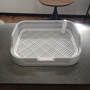 TEMU 소형 동물용 고품질 울타리 애완동물 화장실, 토끼, 강아지 및 소형 애완동물용 플라스틱 침대 - 대형 및 소형 크기로 제공, 포스트가 있는 쉬운 청소 및 휴대 가능, 자유롭게 화장실을 사용해야 하는 소형 동물에게 이상적, 소형 동물의 서식지 | 휴대용 애완동물 화장실 | 내구성 있는 플라스틱 침대