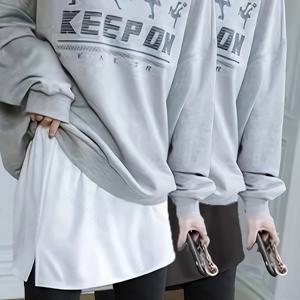 TEMU 2pcs 화이트 스커트, 유니크한 의자 디자인 - 다용도 하프 스커트, 단색, 봄/여름/가을에 완벽한, 폴리에스터 소재, 쉬운 관리, 캐주얼한 의상| 스커트|폴리에스터 소재