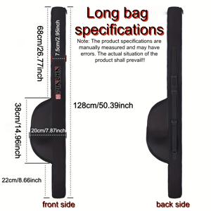 TEMU 1개 튼튼한 낚싯대 가방 (낚싯대 홀더 포함) - 튼튼한 구조, 넉넉한 낚싯대 보관 공간, 담수/해수 겸용 내구성 원단 - 낚시꾼 및 여행자에게 적합, 스피닉캐스팅 및 플라이 낚시 낚싯대 호환 - 휴대용 낚시 장비