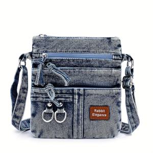 TEMU 빈티지 여성 크로스바디 가방 - 조절 가능한 스트랩, 지퍼 클로저, 폴리에스터 안감, 레트로 스타일, 캐주얼 숄더백 | 빈티지 크로스바디 | 폴리에스터 가방, 소형 크로스바디 가방