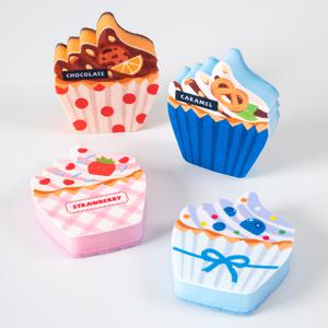 TEMU 4개 세트 주방 청소 스펀지 - 내구성 있는 폴리에스터 식기 세척용 스펀지, 귀여운 만화 디자인 (컵케이크, 쿠키, 딸기, ) 효율적인 청소용, 완벽한 집들이 선물, 크리스마스 & 할로윈 선물, 주방 청소 필수품, 재미있는 주방 용품, 컬러풀 주방 액세서리, 미니어처 컵케이크, 미니 컵케이크, 미니 케이크, 식기/스폰지