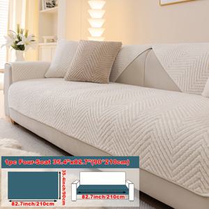 TEMU 1개 두꺼운 플러시 럭셔리 소파 쿠션, 패셔너블 모던 스타일, 사계절 사용 가능, 반려동물 친화적, 스크래치 방지, 미끄럼 방지, 세탁기 사용 가능 - 모옌|소파|쇼파쿠션|3인용쇼파