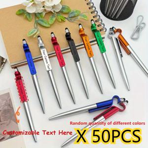 TEMU 50개 맞춤형 홀더 펜 with , 사무용 비즈니스 선물용 볼펜, 멀티 기능 휴대폰 스탠드 펜 with 터치스크린 , 광고용 볼펜, 귀여운 펜 대량 구매, 학교용 금속 펜, 펜용 비즈, 남성용 럭셔리 펜, 미세한 펜촉 펜, 사무용품,광고 선물,스타일리시 펜,세련된 디자인,내구성 있는 플라스틱,가벼운 펜,다기능 펜,기업 선물,전문가용