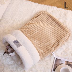 TEMU 포근한 겨울용 고양이 침대 - 돔 상단과 부드러운 베이지 파일이 있는 터널형 펫 하우스, 실내 고양이를 위한 자체 은신처, 조립 불필요, 새끼 고양이와 소형 애완동물을 위한 편안한 은신처