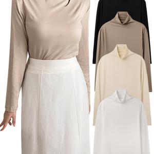 TEMU [파라고나] 여성 소프트 반목 긴팔 티셔츠