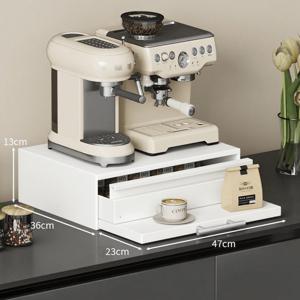 TEMU 주방 확장형 수납 선반 - 마이크로웨이브 스탠드 서랍 정리대, 카페선반 카운터탑 메탈 조직자