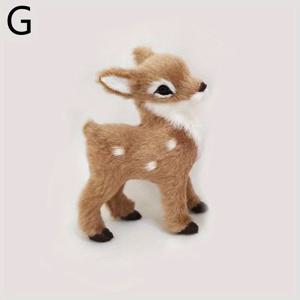 TEMU 1개 생동감 있는 미니 사슴 조각상 - PVC, 전원 필요 없음, 집 & 파티 장식에 완벽