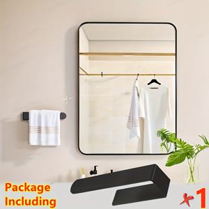 TEMU 1개 스테인리스 스틸 접착식 타월 랙 - 벽걸이 욕실 정리대 (타월, 행주, 손수건용), 드릴링 필요 없음, 세련된 미니멀 디자인 홈 데코, 욕실 타월 홀더