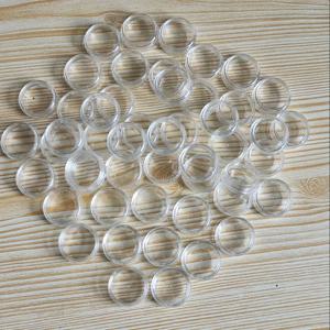 TEMU 50개 미니 클리어 크림 재스와 뚜껑 - 2.5G 휴대용 여행용 용기 화장품, 공예 - 향수 없는 플라스틱 샘플 상자, 네일 아트, 아이섀도우, 보석 비즈, 원통형 용기 | 오프 뚜껑 디자인