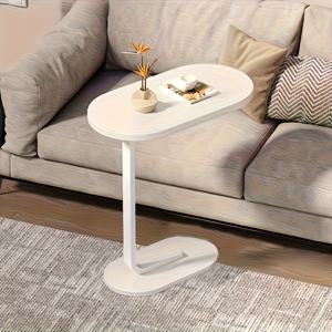 TEMU 모던 C형 소파 사이드 테이블 & 커피 테이블 - 컴팩트하고 내구성 있는 목재 & 철제 구조, 4가지 색상 (월넛/오크/블랙/화이트) - 거실, 침실, RV & 발코니 장식용 튼튼한 프레임, 거실용 커피 테이블,거실 장식 및 액세서리,홈 데코 거실,거실 장식,러스틱 가구,거실용 센터 테이블,거실용 소파 테이블,서랍이 있는 소파 테이블