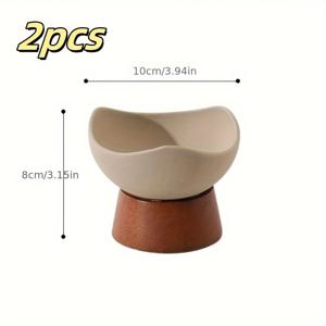 TEMU 2개 세트 키 큰 디저트 그릇, 견과류 그릇, 간식 접시, 차 및 건조 과일 접시, 고급 클레이 그릇, 가정, 호텔, 파티, 레스토랑용, 홈 디저트 그릇