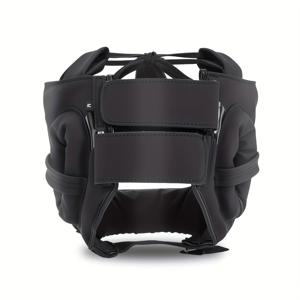 TEMU 성인용 FIVING 울트라파이버 소재 풀헤드 보호 - 복싱, 무에타이 및 격투 스포츠용 블랙 전신 트레이닝 기어 - 통기성 및 충격 저항 디자인, 슬림 헤드기어, 충격 저항 헤드기어