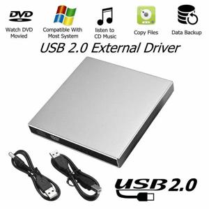 TEMU 7-in-1 외장 CD/DVD 드라이브 (USB-A 포트 4개 & TF/SD 카드 슬롯, USB 3.0 & Type-C, 휴대용 CD/DVD 디스크 플레이어, 버너, 리더, 라이터, 노트북, MacBook, 데스크탑, PC, Linux용)|CD플레이어