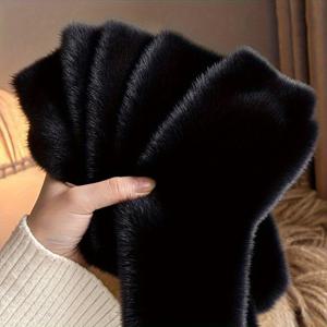 TEMU 10개/5쌍 여성용 초소프트 플러시 양말 - 중간 길이, 단색, 따뜻하고 편안한, 손세탁 전용, 가을/겨울 야외 활동에 완벽, 아늑한 양말, 우아한 디자인, 플러시 양말, 파티용 양말, 경량 양말