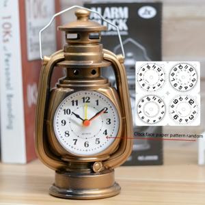 TEMU 빈티지 석유 램프 스타일의 창의적인 휴대용 알람 시계, 창의적인 가정용 선물 장식품, 집 거실 사무실 장식을 위한 어머니의 날, 새해, 부활절 선물