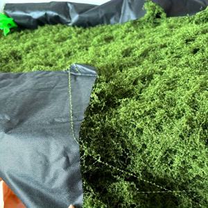 TEMU 1개 리얼리스틱 인조 이끼 러그 - 블랙 바닥 천, 생생한 그린 플러시 장식 이끼, 실내외 공간용, 홈, 가든, 추수감사절 장식에 완벽한 야외 러그