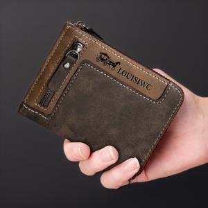 TEMU 남성용 레트로 다기능 지퍼 지갑, 대용량 카드 홀더 & 현금 포켓 - 골드 톤 하드웨어, 멀티 카드 슬롯, 골드 톤 지퍼 잠금, 데일리 캐리, 스타일리시 액세서리, 고품질 소재, 패션 액세서리