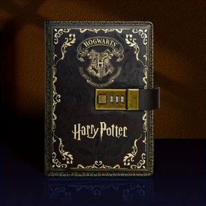 TEMU 해리 포터 빈티지 칼리지 배수권 - 그라인더, 슬리더, 래브, 허글팟 하우스 & 골든 포일 레터링이 있는 공식 영감의 매직 노트북, 팬을 위한 선물, 수집가용 마법 세계 액세서리, 학교 용품, 저널, 노트북
