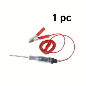 TEMU 스프링 와이어 디지털 디스플레이 펜 (확장형 스프링 포함) - 전기, 자동차 및 프로젝트용 휴대용 테스터, 내구성 좋은 ABS 소재, 배터리 불필요, 스프링 와이어 테스터