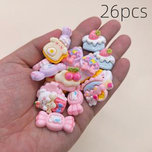 TEMU 26피스 재미있는 미니 동물과 과일 모양 레진 액세서리, 비즈 & 비즈 세트, 핑크, 곰 DIY 액세서리, 나만의 창의력을 만들어보세요, 공예 용품,기발한 매력,장난기 넘치는 디자인,내구성 있는 공예,공예용 비즈,미니 참,공예 애호가,선물 창조자들