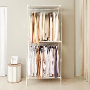 TEMU 무볼트 행거 모음 멀티 시스템 드레스룸 스탠드 옷장 의류 랙 철제 조립식 가구 옷걸이 싱글 더블 멀티 트리플|드레스