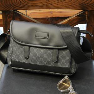 TEMU 충전되지 않은 남성용 크로스바디 백, 캐주얼 블랙 체크 우편 가방, 사이클링 대각선 백팩, 청소년 어깨 가방, 조절 가능한 테이프, 맞춤 옵션 포함, 일상 통근용