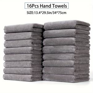 TEMU 산호 양털 핸드 타올 세트|수건|샤워타올|샤워커튼