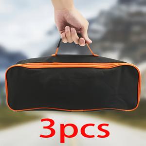 TEMU 3팩 내구성 캔버스 토트 백, 지퍼가 있는 다목적 휴대용 보관함, 가정과 정원용 접이식 휴대용 도구 파우치, 야외 장비 운반 가방, 상자, 캐비닛, 야외 보관용 랙