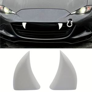 TEMU 할로윈 자동차 선물 - 2개입 3D 뱀파이어 이빨 자동차 프론트 그릴용, 쉬운 설치 유연한 핏 몬스터 송곳니 장식, 무서운 자동차 외부 액세서리