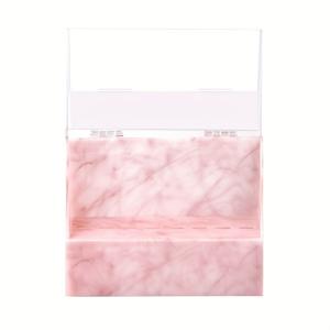 TEMU 투명 커버가 있는 아크릴 속눈썹 집게 홀더 1개 - 먼지 방지, 투명 아크릴 디자인, 알레르기 반응 없음 및 배터리 없는 정리함, 한정판 속눈썹 연장 용품