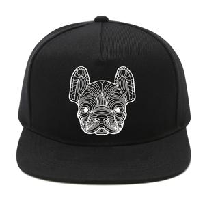 TEMU 1개 Y2K 프렌치 불독 그래픽 베이스볼 캡 - 조절 가능한 스냅백 모자와 대담한 화이트 프린트, 가벼운 폴리에스터, 야외 스포츠 및 캐주얼 착용에 완벽함, 개 애호가를 위한 이상적인 선물, 개 애호가 선물 | Y2K 패션 캡 | 내구성 있는 헤드기어|볼캡|스냅백