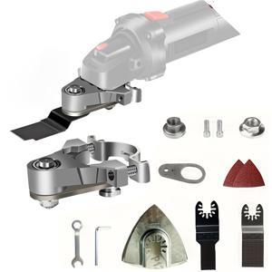 TEMU 다기능 금속 변환 헤드 및 오실레이팅 툴 어댑터 키트, 정밀 DIY 프로젝트용, 작업장 장비, 금속 가공 도구, 전문가급 액세서리, 컴팩트 디자인, 견고한 변환 도구, 정밀 설계 부품, 그라인더 부착물, DIY 애호가 및 홈 워크숍 사용자