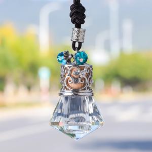 TEMU 아름다운 자동차 향수 펜던트 - 장식용 공기 청정기 빈 병, 화려한 왕관 디자인, 차량 및 가정용으로 이상적, 자동차 향수 디퓨저 | 아름다운 자동차 장식 | 세밀한 공예|차량용방향제