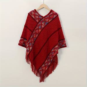 TEMU CaerKaus 여성용 우아한 숄 - 가벼운 아크릴 스카프, 정교한 기하학적 & 꽃무늬 패턴, 방풍 및 여행용, 사진 촬영, 캐주얼 외출 - 화이트/레드/블랙, 친구와 가족을 위한 완벽한 선물, 다용도 패션 액세서리, 스타일리시 헤드웨어, 부드러운 질감 원단, 여행 액세서리, 빈티지 스타일, 소재, 스타일리시 랩, 보호 애호가, 여행 스카프, 패션