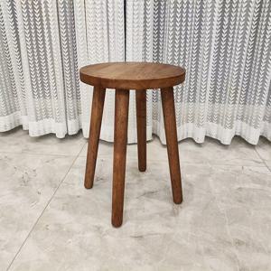 TEMU 다용도 단색 우드 하이 스툴 - 바, 파티, 식사 및 사무실 사용에 완벽 | 커피 테이블, 사이드 테이블 및 홈 데코 디스플레이로 이상적|사이드테이블