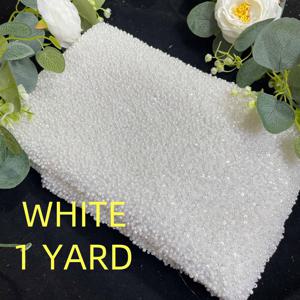 TEMU 고급 비즈 자수 직물 - 고급 전면 기하학 직물 - 폴리에스터 100% - 건조 청소만 가능 - 고밀도 더블 비즈 스티치 - 생일 파티, 스테이지, 기념식, банк릿, 의식용으로 적합한 DIY 창의적인 신발, 가방, 모자 재료 - 1 야드 사진 배경 천, 테이블 클로스, 휴일 패션 액세서리, 집 장식!