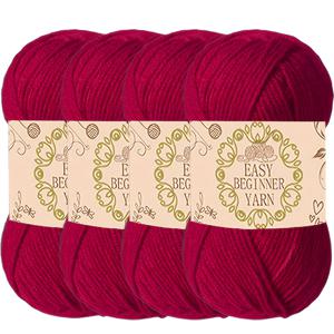 TEMU 4팩 소프트 아크릴 양모 크로셰용, 각 200g, DIY 의류, 쿠션, 인형, 가방, 꽃束, 공예용 다목적 크래프팅 재료 - 보석 만들기 및 장식용 직물 액세서리