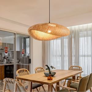 TEMU 1개 직조 따뜻한 빛 수제 펜던트 램프 갓, 스타일, 아늑한 분위기, 자연스러운 반투명 디자인, 주방 아일랜드 다이닝 룸 침실에 적합, 전등갓, 장스탠, 라탄등, 조명갓, 랜턴 쉐이드, 펜던트 조명, 스테인드글라스 조명, 라탄전등갓
