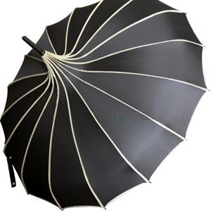 TEMU 16-리브 빈티지 파고다 우산, 수동 긴 손잡이 고딕 스타일 알루미늄 프레임 핸들 - 아버지의 날 크리스마스 선물 추천