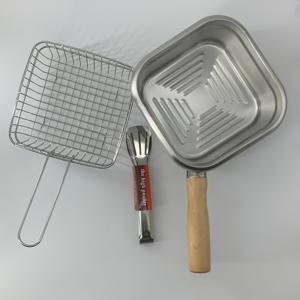 TEMU 딥 프라이어 세트: 딥프라이어 1개, 튀김 바구니 1개, 클립 1개 포함. 다양한 튀김 요리 가능, 인덕션 및 가스레인지 호환