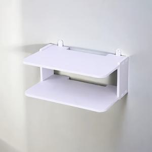 TEMU 1세트 벽걸이 라우터 & 정리대 - 모뎀, 셋톱박스 및 TV 액세서리용 케이블 관리 선반 | 통풍 설계의 공간 절약형 데코 스토리지 | 드릴 없이 설치 가능한 깔끔한 홈&오피스 세팅용 랙