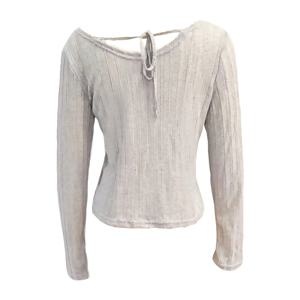 TEMU 빈티지 비대칭 원숄더 블라우스 - 타이 클로저 반투명 탑, 롱 슬리브 스모크 드레스 셔츠, 봄 여름 가을 레이어링, 우아한 캐주얼에서 드레시웨어까지