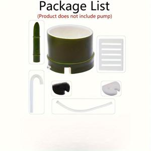 TEMU 매달린 폭포 필터 - 수생 식물 및 미니 어항용 조용한 물 흐름 장비 | 비트 피쉬, 거북이, 새우를 위한 편안한 장식 제공 | 내구성 있는 ABS 소재, 쉬운 설치, 전기 불필요