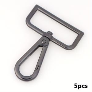 TEMU 5pcs 주석 합금 사각 탭 버클, 스프링 스냅 후크 클래프, 핸드백 수리 및 DIY 공예, DIY 지갑 만들기