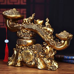 TEMU 행운을 부르는 장식품, 소원을 담은 형상, 살 수 있는 상징, 거실, 사무실, 가정 등 실내 장식에 적합합니다. 전기를 필요로 하지 않으며, 집들이나 사업 개시를 축하하기 위한 완벽한 선물로 좋은 운을 빌어줍니다.