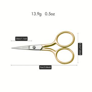 TEMU 의류 및 종이 절단에 적합한 날카로운 스테인리스 스틸 가위, 재봉 및 바느질 필수품, 수제 종이 자르기 실 머리 가정용 가위