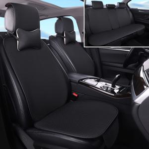 TEMU 아이스 소재 자동차 풀 세트 다섯 인용 시트 커버 15pcs, 3pcs 시트 쿠션 + 4pcs 시트 백 쿠션 + 2pcs 자동차 시트 헤드레스트 + 5pcs 헤드 + 1pcs 핸드레스트 패드 포함 - 통기성 & 부드러움, 사계절 자동차 액세서리