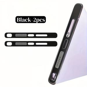 TEMU S25Ultra/S24Ultra/S23Ultra용 2개 세트 금속 스피커 구멍 먼지 방지 메쉬 충전 포트 먼지 플러그 보호 스티커 커버, 가제트 케어, 먼지 방지, 메쉬 디자인, 컴팩트 플러그, 튼튼한 플러그, 금속 메쉬, 포트 보호기, 먼지 방지 커버, 스마트폰 사용자, DIY 수리 전문가