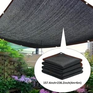 TEMU PE 직사각형 태양 차단 천으로 야외 활동을 즐기세요 - 자외선 차단, 물 방지, 발코니, 차고, 뒷마당, 수영장, 잔디, 벽, 사생활 보호 담장 스크리닝, 축제 선물, 정원 장식에 이상적입니다.